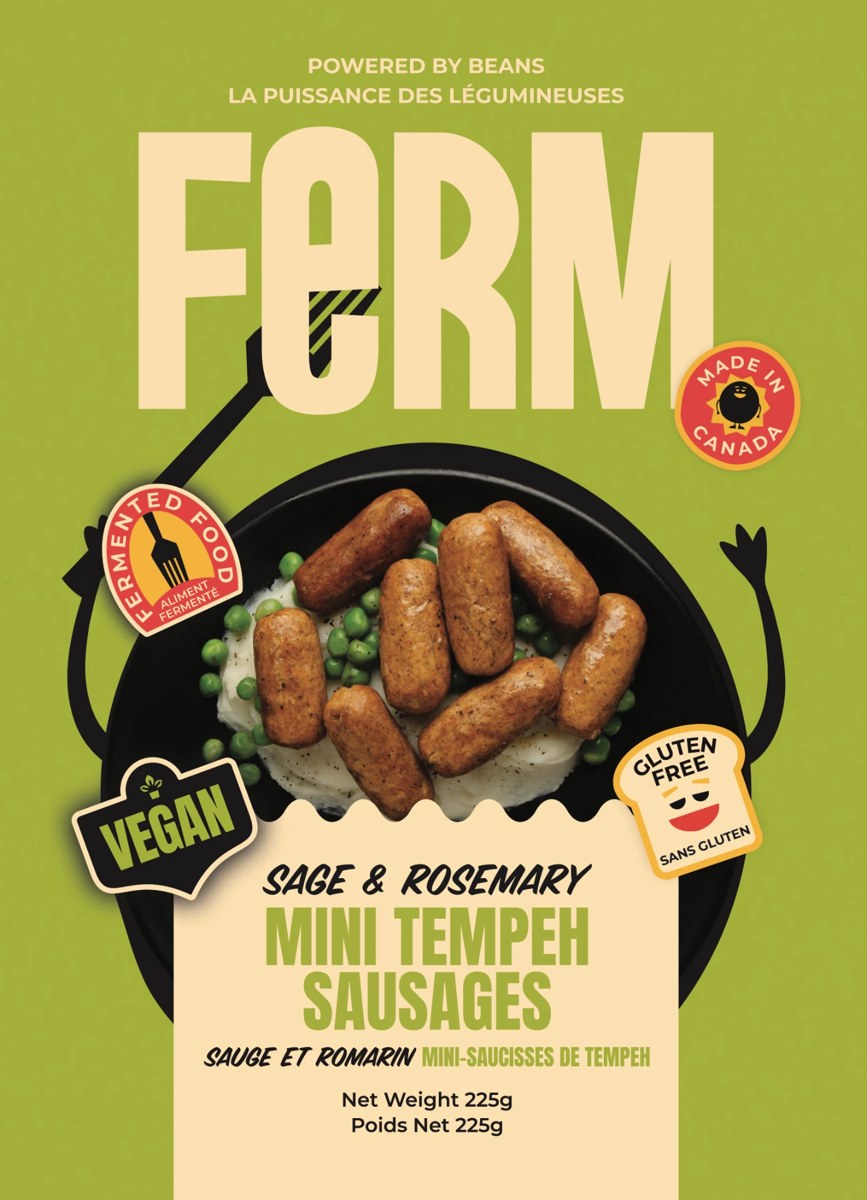 FERM Sage & Rosemary Mini Tempeh Sausages 225g pack